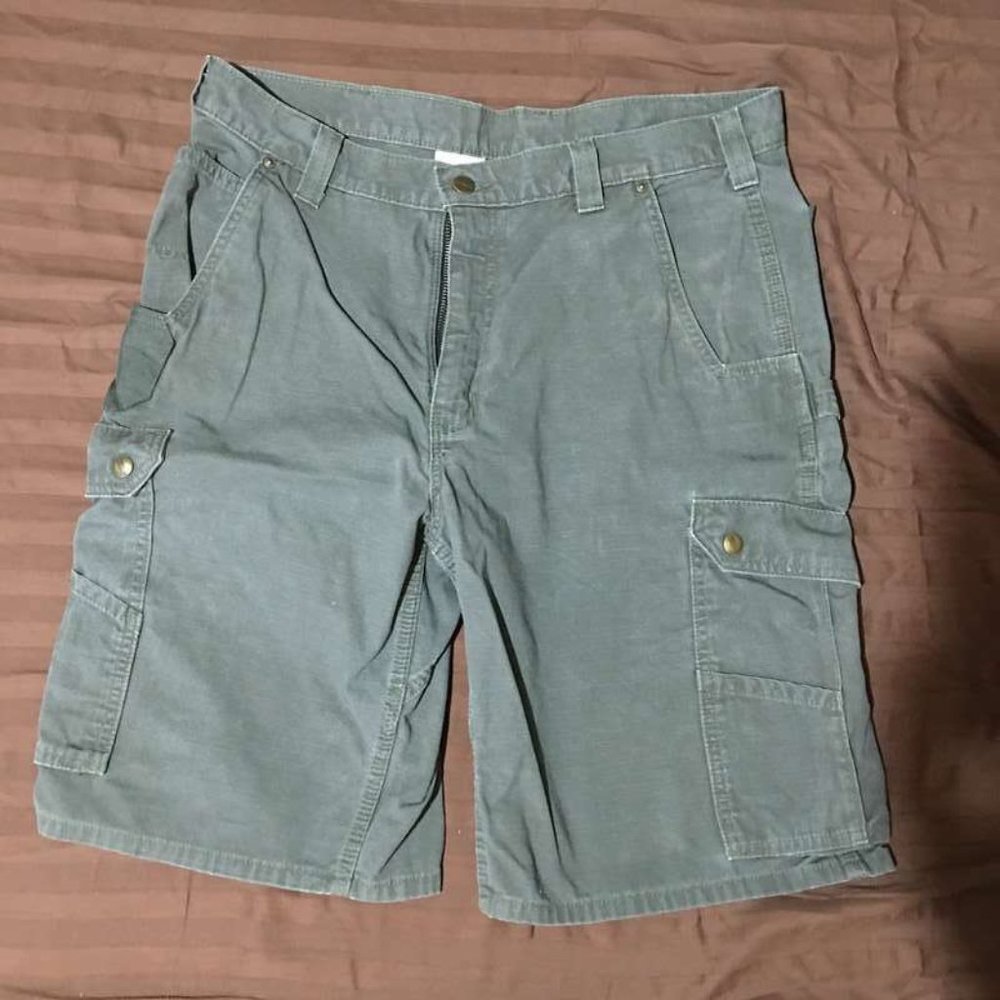 Carhartt Carpenter Shorts Gray Ripstop
